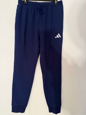 NWT adidas Men's Feelcozy Fleece Jogger Pants Dark Blue Size M
